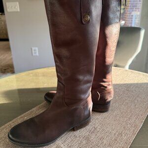 Sam Edelman Penny Leather Riding Boots, DARK BROWN LEATHER